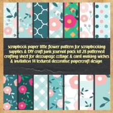 Zemira Independently Published Scrapbook Paper Little Flower Pattern For Scrapbooking Supplies & Diy