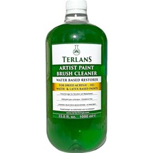 Zemira Terlans Sanatsal Boya Fırça Temizleyici 1000 ml - Yağlı Akrilik Boya Temizleyici - Artist Bru