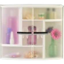 Zemira Primanova M-09416 Şeffaf Naturel Banyo Ecza Dolabı
