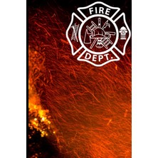 Zemira Independently Published Firefighter | Maltese Cross | 6 x 9 Lined | Journal