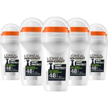 Zemira Paris Men Expert 5'li Shirt Protect Roll On Deodorant Seti (5 x 50 Ml)