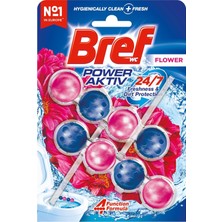 Zemira Bref Wc Power Aktiv Çiçek Kokulu 2'li Klozet Temizleme Topları 1 x 2 Adet, Çiçek 2, Ikili