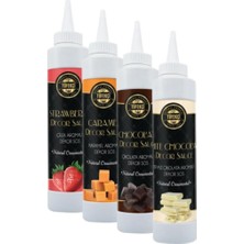 Zemira By Tüfekçi 4'lü Dekor Sos Avantajlı Paket Çilek Karamel Çikolata Beyaz Çikolata 750 gr x 4