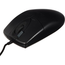 Zemira A4 OP-620D, USB Optik Mouse, 2x Buton, 4 Yönlü Scroll, Siyah