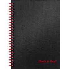 Zemira Black N' Red Notebook, Dayanıklı Sert Kapak, Birinci Sınıf Optik Kağıt, Scribzee Uygulaması Uyumlu,