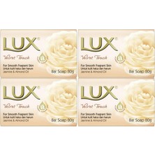 Zemira Lux Velvet Touch Sabun, 80G, Jasmine & Almond Oil, 4'lü Set