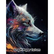 Zemira Abstract Wolf Graph Paper 1x1 Cm: 1cm Squared Grid Paper | Gift For People Who Love Forest Animals,