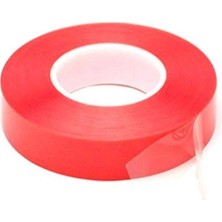 Ozkr Store Çift Taraflı Akrilik Silikonize Bant 18 mm x 2 Metre Kırmızı Vhb
