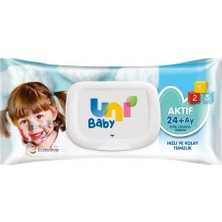 Uni Baby Aktif Bebek Islak Mendil 24+ Ay 52 Adet
