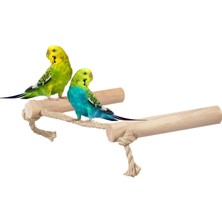Zemira X-Perk Ağaç Ipli Kuş Tüneği Jüt Halatlı Tünek 2 Li Set Boy 15 cm Çap 20 mm