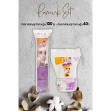 Zemira Lux Disk Makyaj Pamuğu 100'LÜ Disk Kare Makyaj Pamuğu 40' Lı