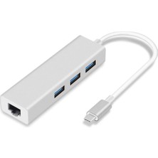 Zemira Codegen USB 3.1 – 3port USB 3.0+ RJ45 Gigabit Ethernet Çoklayıcı Hub CDG-CNV85