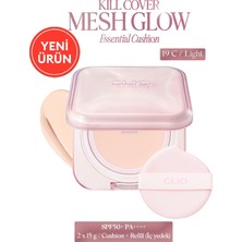 Zemira Clio, Hyalüronik Asit Içerikli Kill Cover Mesh Glow Essential Cushion Set (19C Light) SPF50+ Pa++++