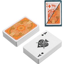 Zemira Kırmızı Pvc Plastik Su Geçirmez Iskambil Poker Oyun Kağıdı RD60KR