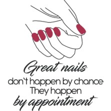 Zemira Great Nails Don't Happen By Chance Nail Artist Nail Tech: Dot Grid Notebook/journal (6” x 9”) Great