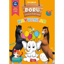 Yediveren Çocuk Doru Etkinlik ve Boyama - Hayvanlar