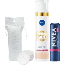 Zemira SPF30 LUMINOUS630 Karşıtı cc Ton 40ML Pembe Renkli Dudak Kremi, Pamuk Hediye