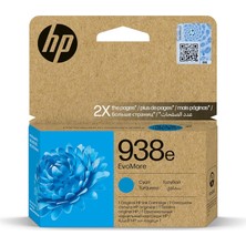 Zemira 938E Evomore Cam Göbeği Mürekkep Kartuşu 4S6X9PE Officejet Pro 9720, 9730, 9120, 9120B,