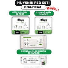 Zemira Sleepy Ultra Hassas Ped Gece 36'lı, Günlük Ped 32'li, 60'lı Mendil Rosie