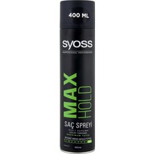 Zemira Syoss Max Hold Saç Spreyi, 400 Ml, Siyah