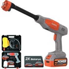 Zemira Npo Auhma ACR07T Reel 203PSI Çift Akülü Yeni Nesil Motor 12 Parça Profesyonel Oto Yıkama Tabancası