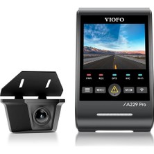 Zemira Viofo A229 Pro W 2 Kameralı Ön+Arka Su Geçirmez 4k+2k Starvis 2 Sensör Gps'li Araç Kamerası