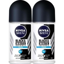Zemira Nivea Men Erkek Roll On Deodorant Black&white Invisible Fresh, Ter Ter Kokusuna Karşı 48 Saat An