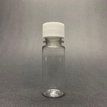 Zemira 15 cc Plastik Şişe - Beyaz Kapaklı - 15 ml Kapaklı Pet Şişe x 10 Adet