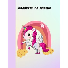 Zemira Album Da Disegno Per Bambini E Adulti. Tema.unicorni E Arcobaleni. Taccuino.da.disegno Portatile. B