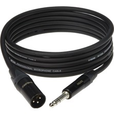 Zemira Klotz M1 MY206 Trs x Male Xlr Neutrik Uçlu Siyah 10MT Balanslı Kablo