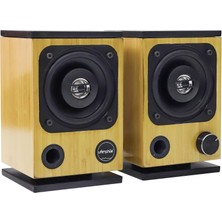 Zemira Desktop Bambu Hi-Fi 100W Stereo Hoparlör