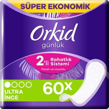 Zemira Orkid Yaprak Günlük Ped Normal Süper Ekonomik Paket 60 Ped