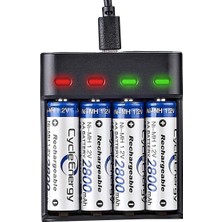 Zemira Greentech Pil (Dört Yuvalı) - 1.2V Ni-Mh/ni-Cd AA/AAA/GT-BC07