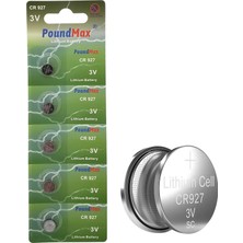 Zemira Poundmax Lityum CR927 Düğme Piller, 3V | 1x 5-Pack