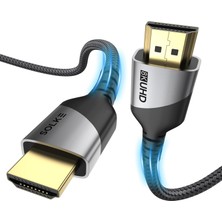Zemira 2.1 Kablo UHD 8k 60Hz 120Hz 48GBPS Hdr Earc Hdcp Tv Monitör Görüntü Kablosu Örgülü