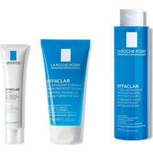 Zemira La Roche Posay Effaclar Yağlı/akneli Ciltler Için Bakım Seti, 3 Ürün (15ML + 50ML + 200ML)