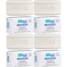 Zemira Clear Face Kompakt Yüz Temizleme Barı, Sivilceye Yatkın Cilt, 100GR, 4'lü Set