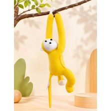 Maymun Yapışkanlı Vikvik Sesli 60CM - Maymun Peluş Oyuncak