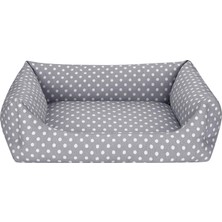 Zemira Pet Uniform Gri Puantiyeli Yatağı M 60X70CM