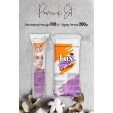 Zemira Lux Disk Makyaj Pamuğu 100'LÜ Zigzag Pamuk 200 gr