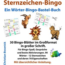 Zemira Independently Published Sternzeichen-Bingo - Ein Wörter-Bingo-Bastel-Buch: 30 Bingo-Blätter Im Groß