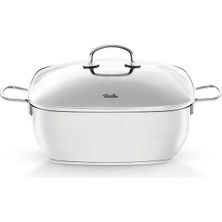 Zemira Fissler Secural/paslanmaz Çelik Kızartma Tenceresi, Kaplamalı (6,5 L – Çap 28 Cm) Büyük Güveç Tence