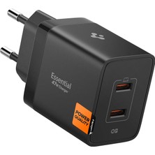 Zemira Spigen 47W 2 Port Mini Aleti Pps 2.0 Desteği/ısı Düşürücü Gan Pro Destekli Akım Ko