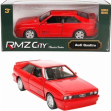 Zemira 1:32 Klasikleri Die Cast Çek Bırak Model Araba - Kırmızı Audi Quattro