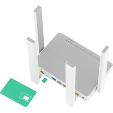 Zemira Keenetic Runner 4g N300 Mesh Ebeveyn Fiber Vpn Router 4g Modem Cat.4 4X100MBIT/S Kn-2