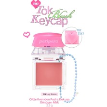 Zemira Peripera Ciltte Kremden Pudra Dokuya Dönüşen Allık Tok Blush Keycap (19 Lazy Breeze)