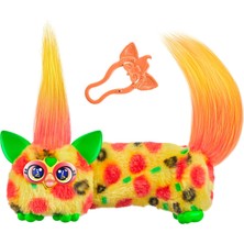 Zemira Furby Dj Furblets Pepp-Oh-Roni Mini Elektronik Peluş Oyuncak, Komik Gerilebilir Ses Efektleri Mü
