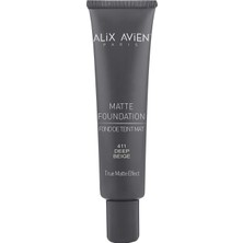Zemira Alix Avien Uzun Süre Kalıcı Doğal Mat Bitişli E Vitamini Içeren Mat Fondöten - Matte Foundation 411
