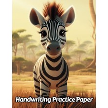 Zemira Zebra Handwriting Practice Paper: Wide Lines With Dotted Midline | For Students Learning To Write L