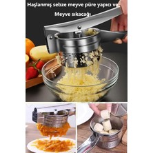 Zemira Duffa Büyük Çelik Patates Ezici Sebze Meyve Püre Yapıcı Meyve Sıkacağı Patetes Püre Ezici Pratik
